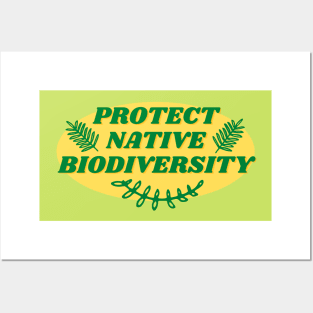 Protect Native Biodiversity Posters and Art
